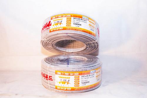 Dây OVAL dẹt 2 ruột mềm Cu/PVC/PVC